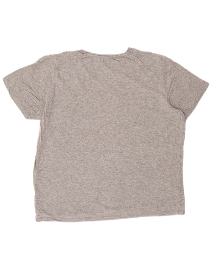 T-shirt męski Jack & Jones, duży, szary, bawełniany w plamki