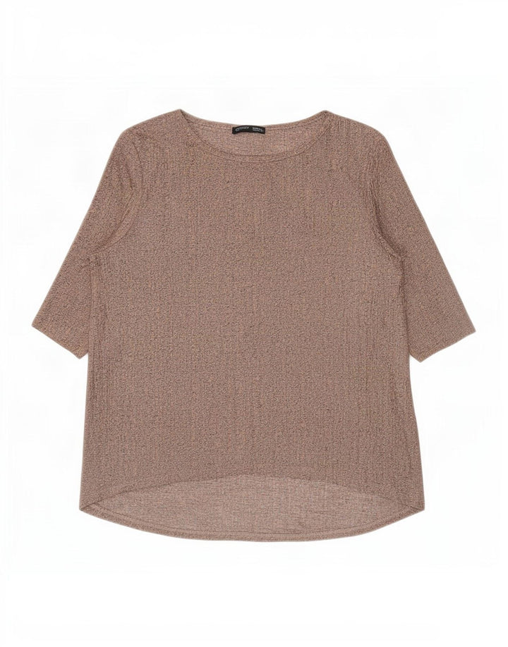 Top damski Zara z rękawem 3/4 UK 10, mały, różowy