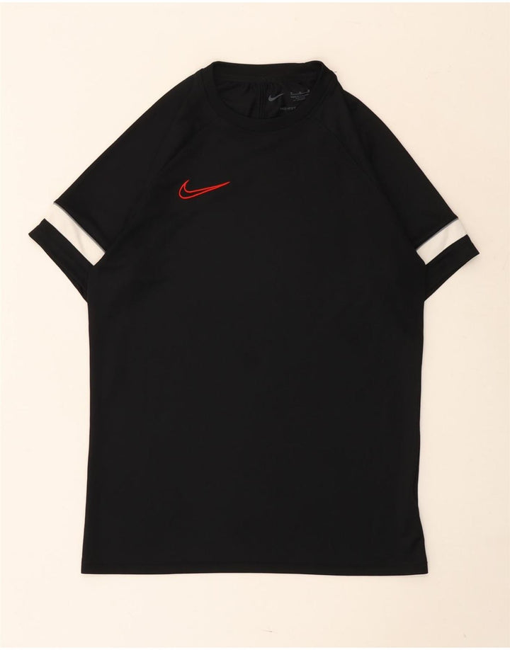 Męski T-shirt Nike Dri Fit Top, średni czarny, blok kolorów