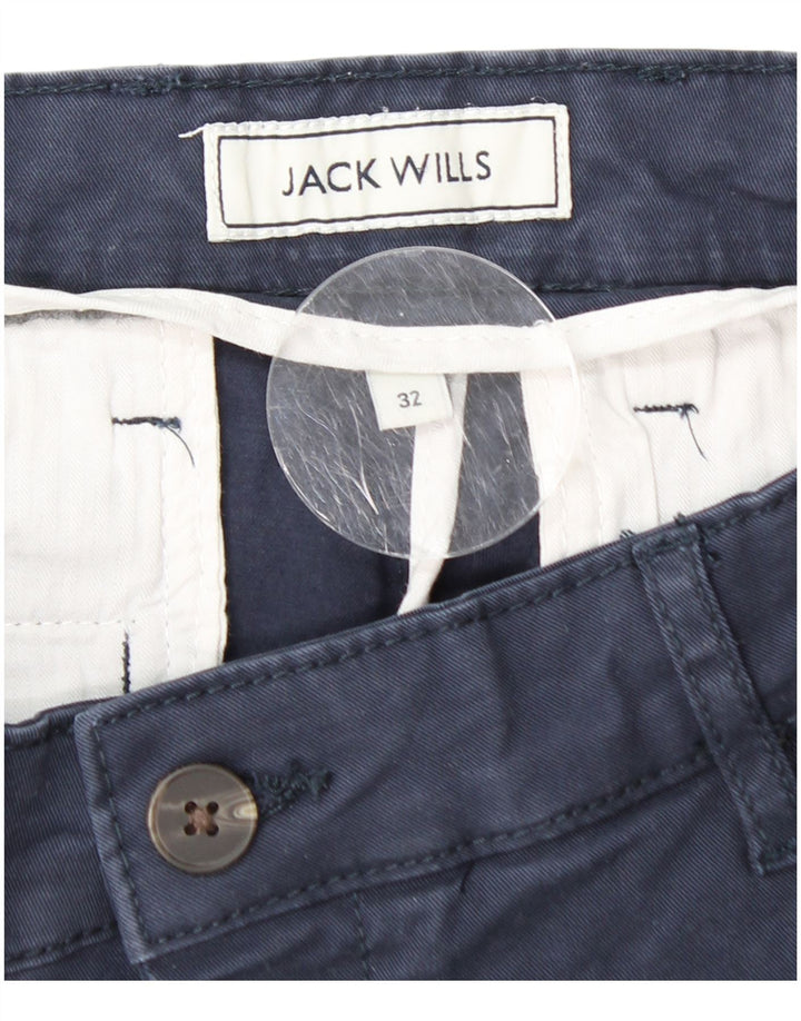 Męskie spodenki chino JACK WILLS Slim Fit W32 Średni granatowy, bawełniany