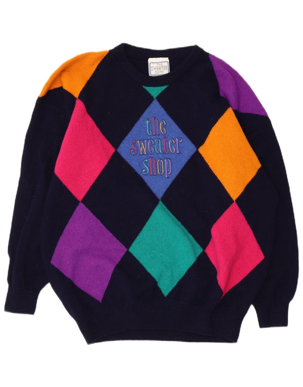 The Sweater Shop Damski sweter z okrągłym dekoltem UK 18 XL granatowy