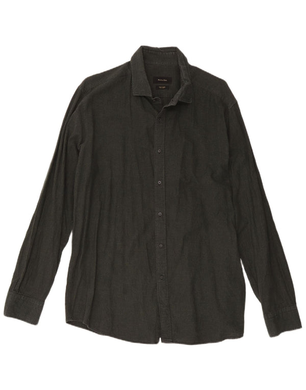 Koszula męska Massimo Dutti w kolorze średnio zielonym w pepitkę