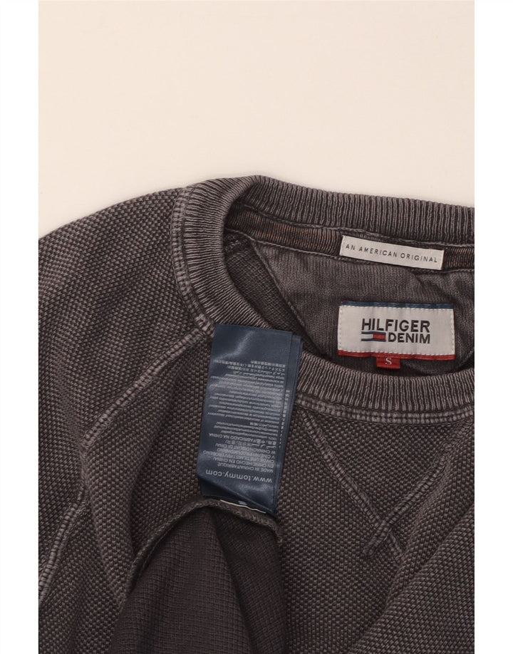 Męski sweter TOMMY HILFIGER, mały, szary, bawełniany