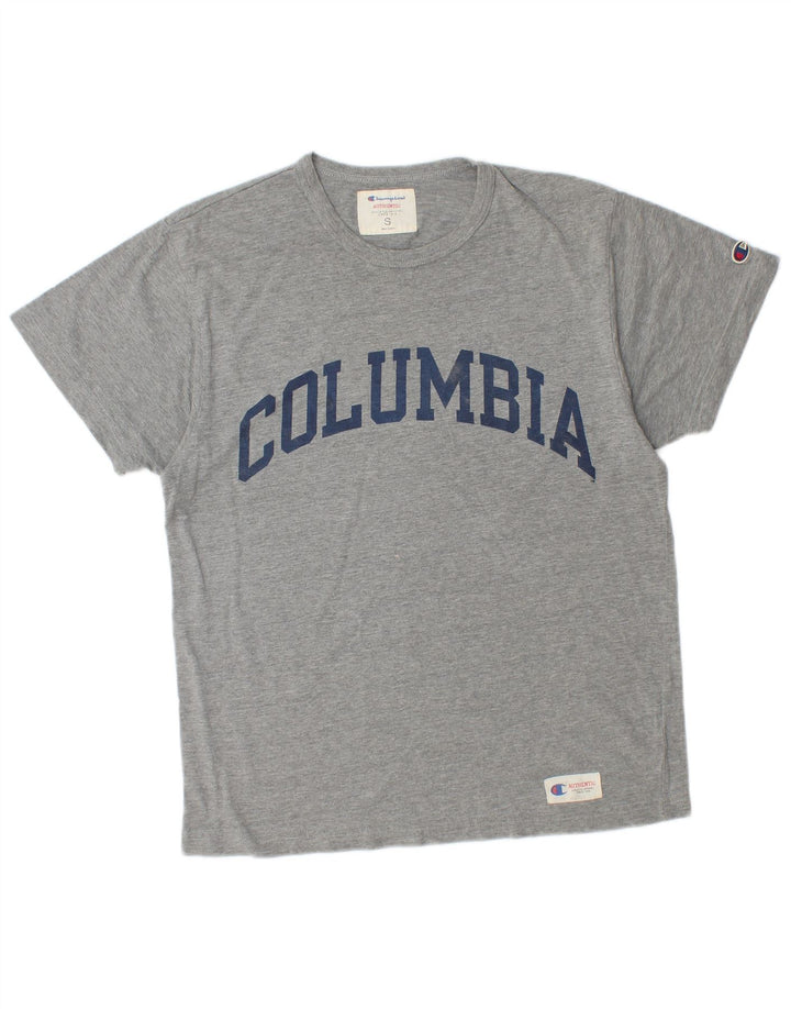 Męski T-shirt z grafiką CHAMPION, mały, szary