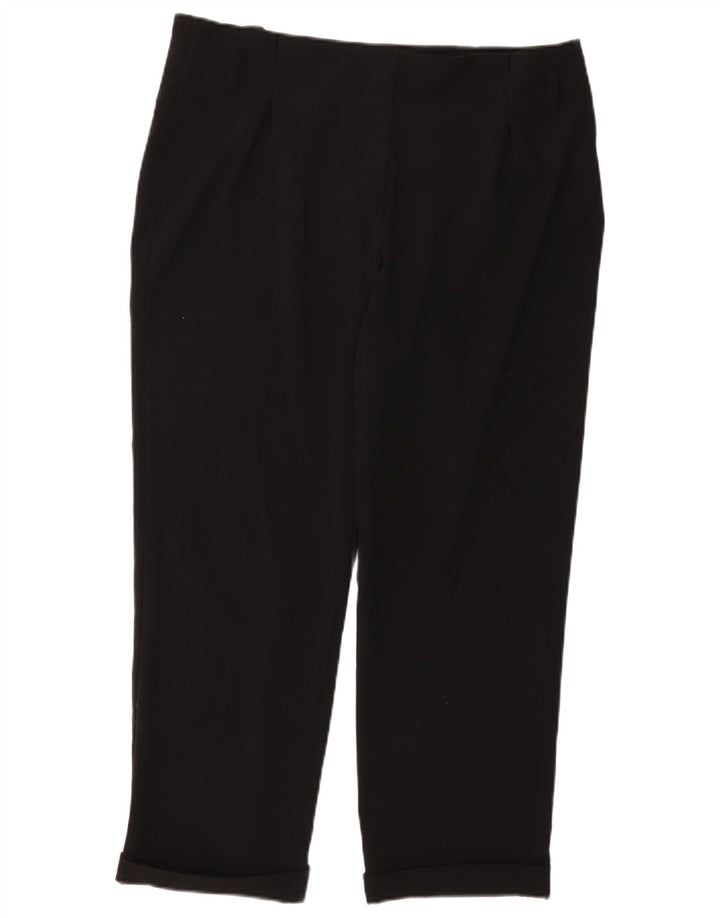 Spodnie damskie CALVIN KLEIN, proste, przycięte US 12, duże, W36, L26, czarne