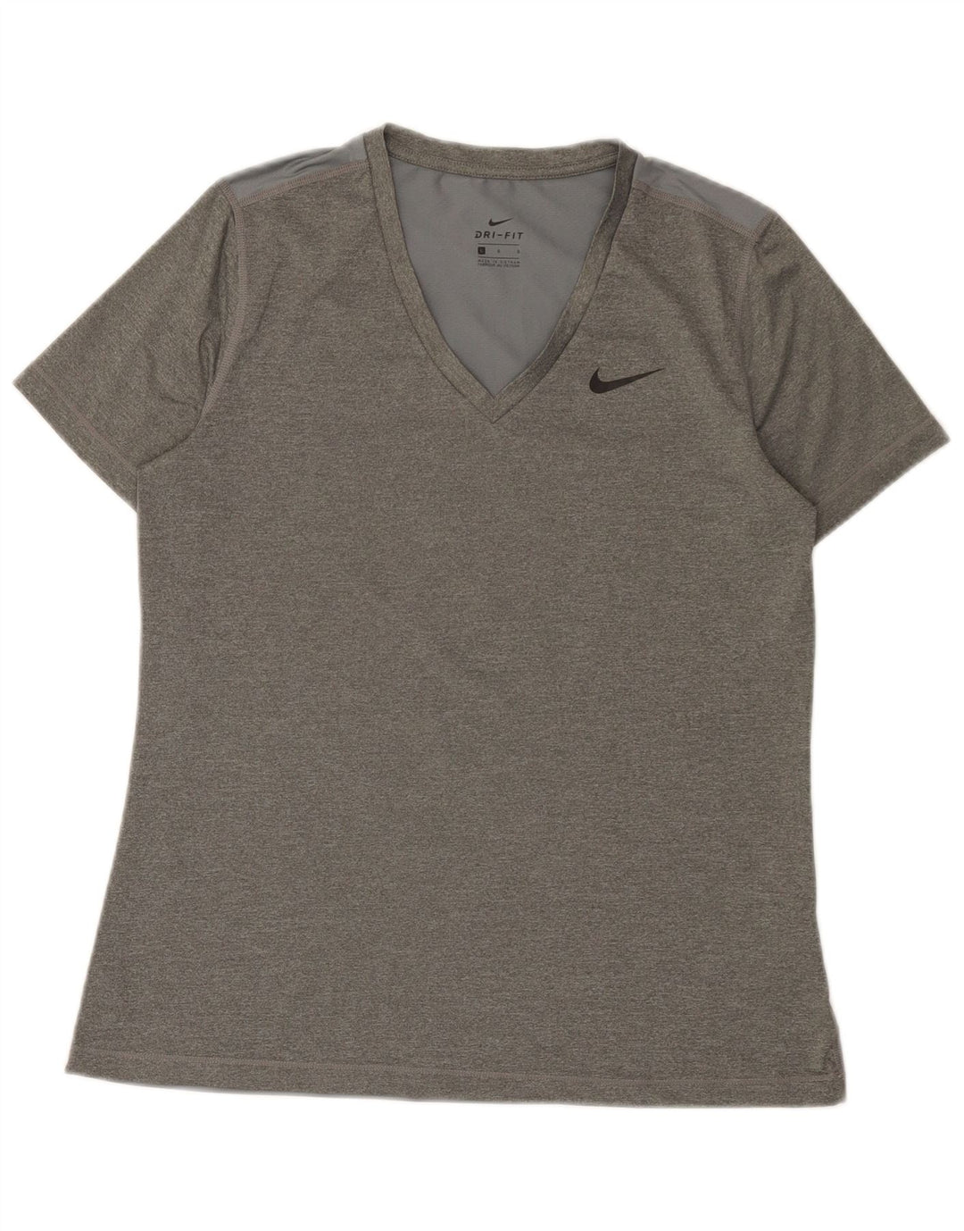 T-shirt damski Nike Dri Fit Top UK 14, duży, szary poliester