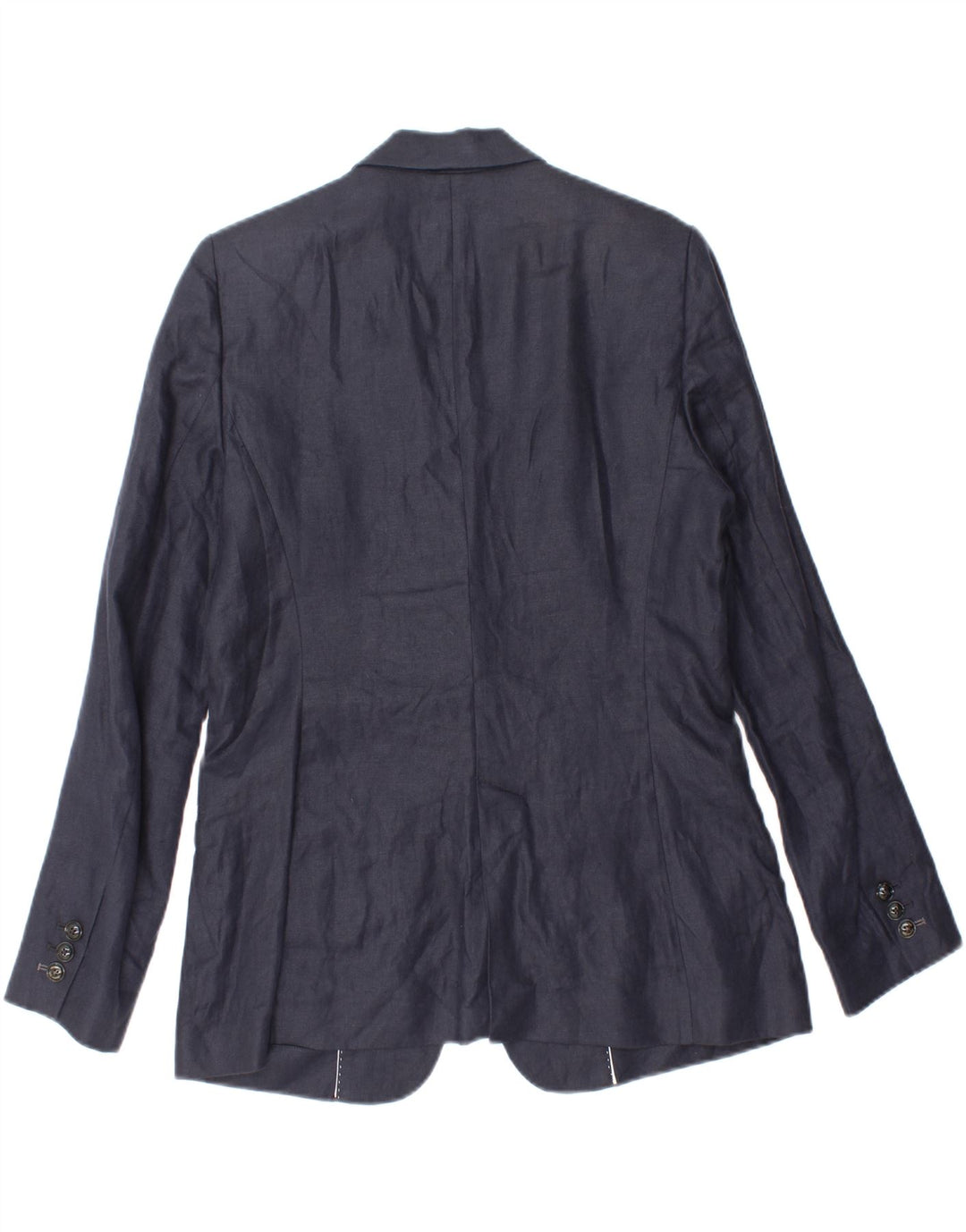 MASSIMO DUTTI Womens 1 Button Blazer Jacket EU 44 XL Navy Blue