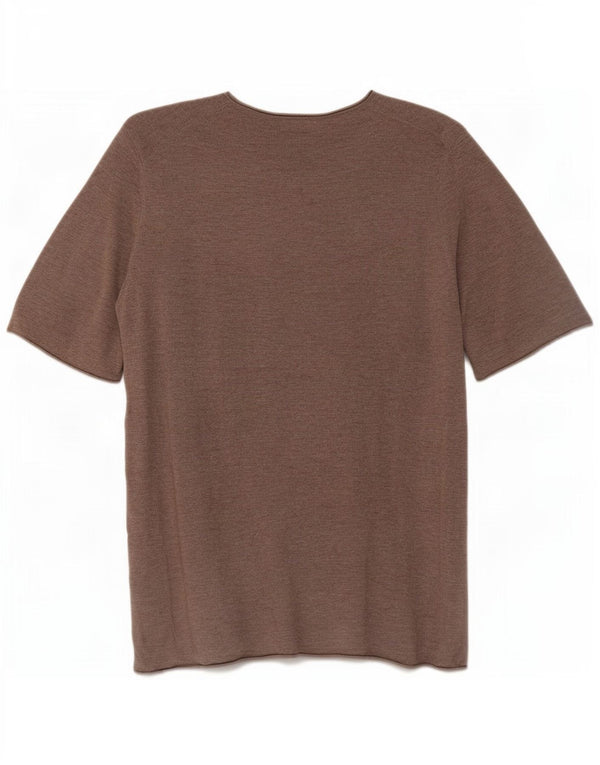 Sweter damski Massimo Dutti z okrągłym dekoltem UK 10, mały brązowy