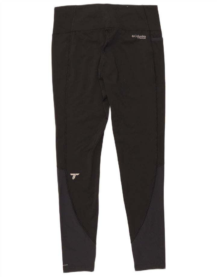 Damskie legginsy Columbia Titanium UK 14, duże, czarne, poliestrowe