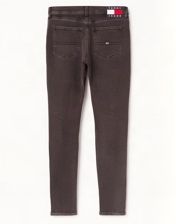 Damskie jeansy Tommy Hilfiger Sylvia z wysokim stanem, super obcisłe W31 L30 czarne