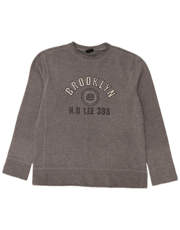 Męski sweter Lee Brooklyn Graphic, średnioszary