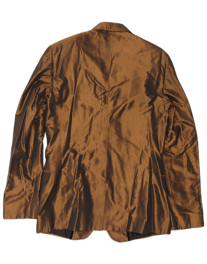 Męska marynarka zapinana na 2 guziki Dolce & Gabbana IT 50, duży, brązowy poliester