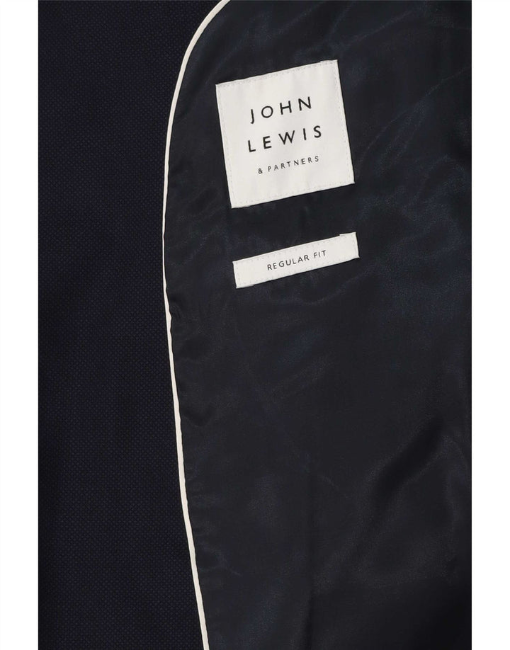 John Lewis Męska marynarka zapinana na 2 guziki, o regularnym kroju, UK 38, średni granat