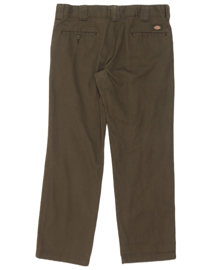 Spodnie męskie Dickies Straight Slim Chino W34 L32 Zielony poliester