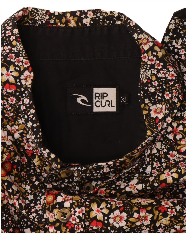 Męska koszula z krótkim rękawem Rip Curl XL, wielokolorowe kwiaty