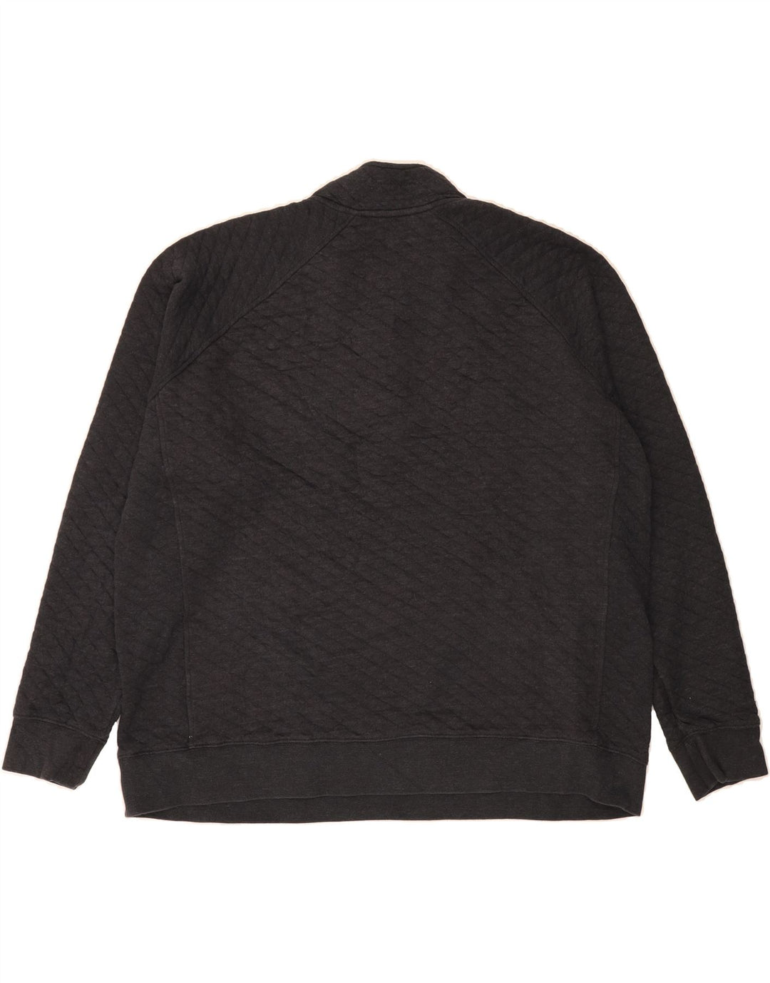 EDDIE BAUER Mens Button Neck Sweatshirt Jumper 2XL Grey Cotton Vintage Eddie Bauer and Second-Hand Eddie Bauer from Messina Hembry 