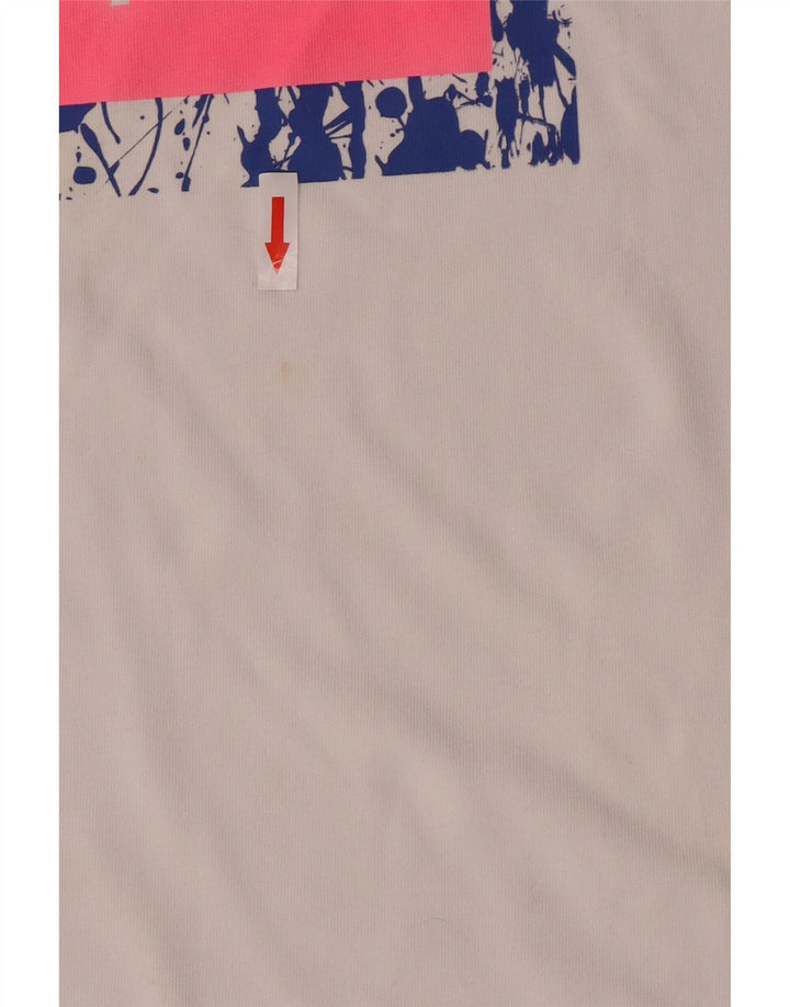 Męski T-shirt z grafiką Nike, 2XL, biała bawełna