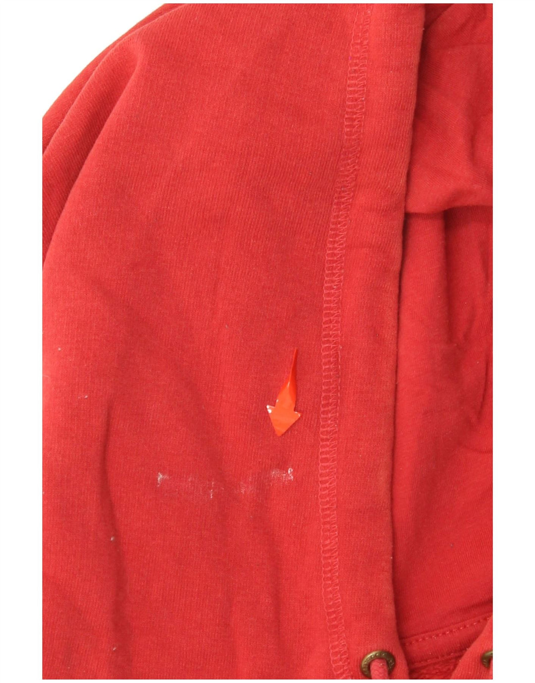 Damska sukienka oversize z kapturem i grafiką SALTROCK UK 12, średnia czerwona bawełna