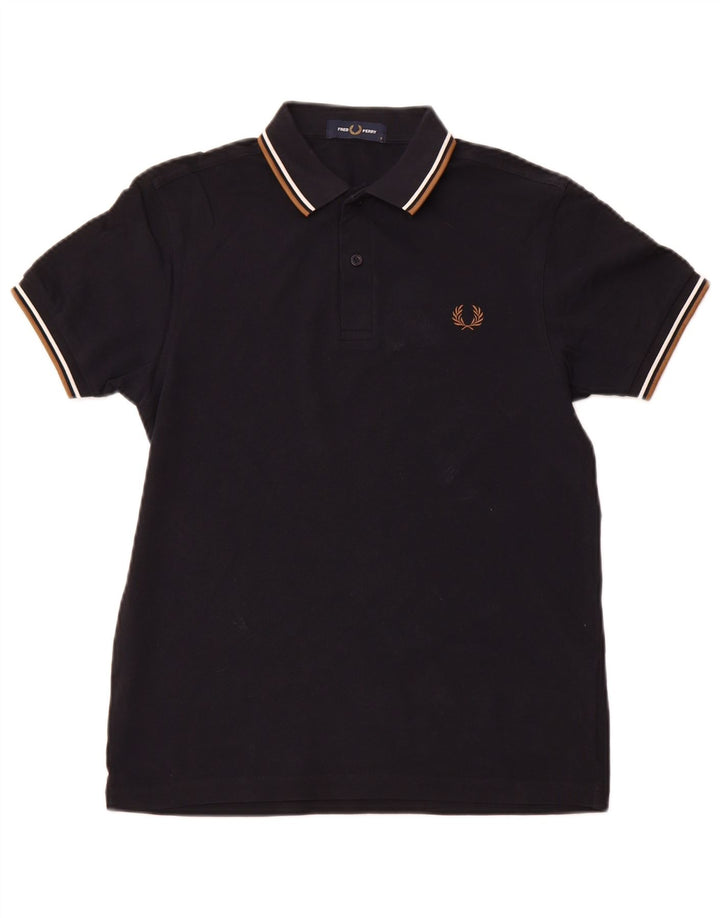 Męska koszulka polo FRED PERRY, mała, granatowa, bawełniana