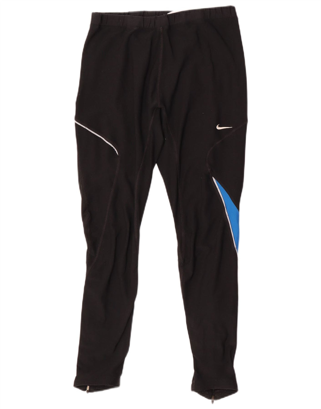 Damskie legginsy Nike Dri Fit UK 18 XL, czarny poliester z blokami kolorów