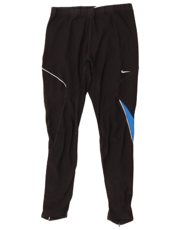 Damskie legginsy Nike Dri Fit UK 18 XL, czarny poliester z blokami kolorów