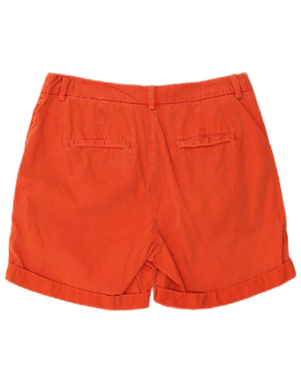 Marks & Spencer Damskie spodenki Chino UK 10 Small W30 Pomarańczowa bawełna