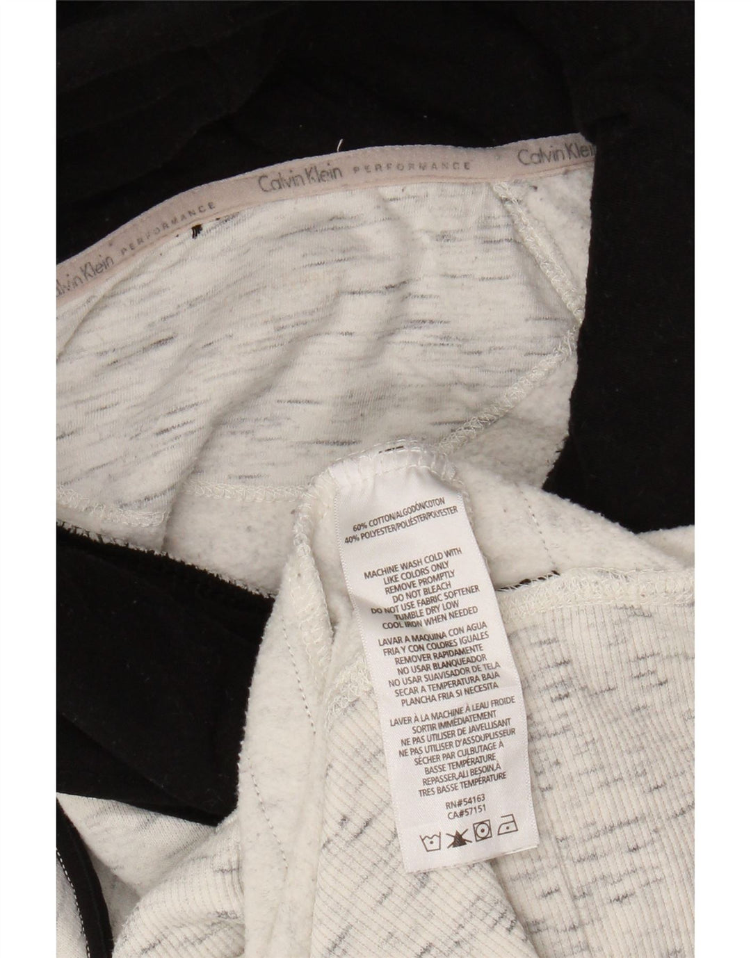 Damski sweter oversize CALVIN KLEIN UK 18 XL, szary, nakrapiany