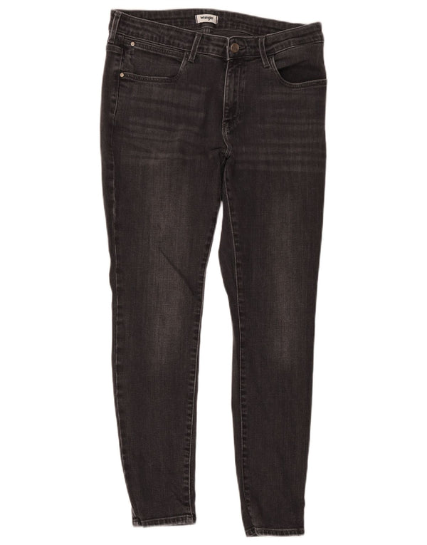 Damskie jeansy skinny Wrangler W31 L30, czarne, bawełniane