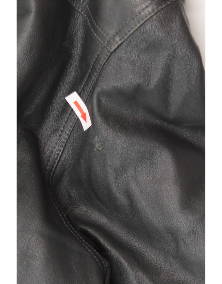 Vintage męska skórzana kurtka UK 42 XL czarna