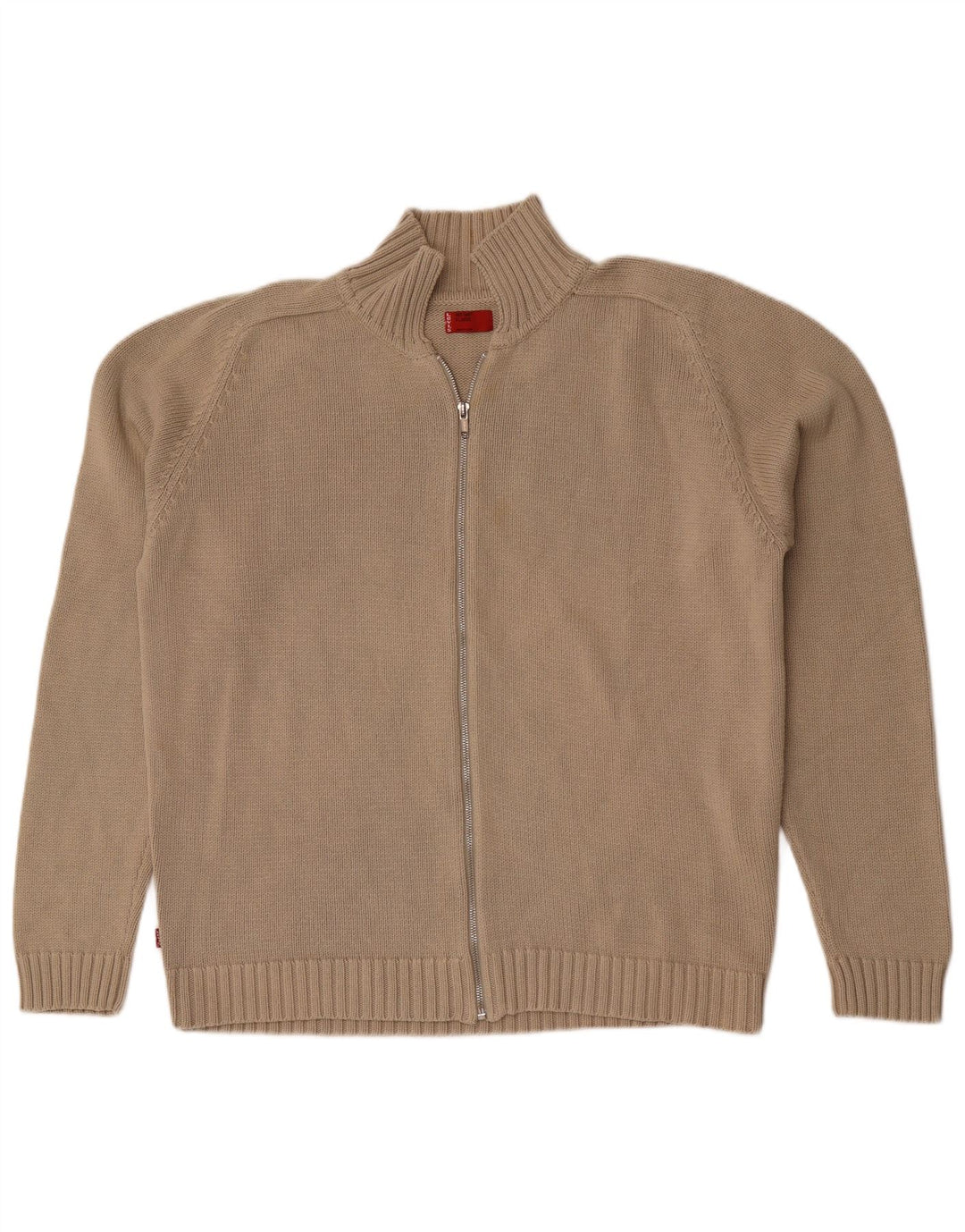 Męski sweter rozpinany Levi's XL, beżowy, bawełniany