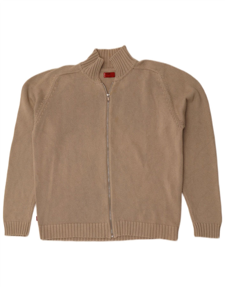 Męski sweter rozpinany Levi's XL, beżowy, bawełniany