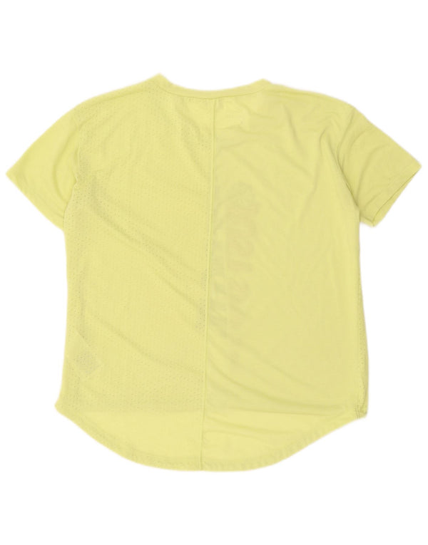 Damski T-shirt Nike Dri Fit Graphic Top UK 16, duży, żółty poliester