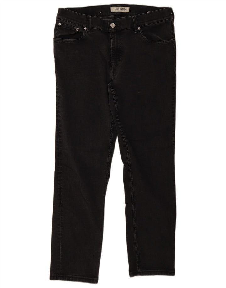 Męskie jeansy typu slim Trussardi W34 L28 Szara bawełna