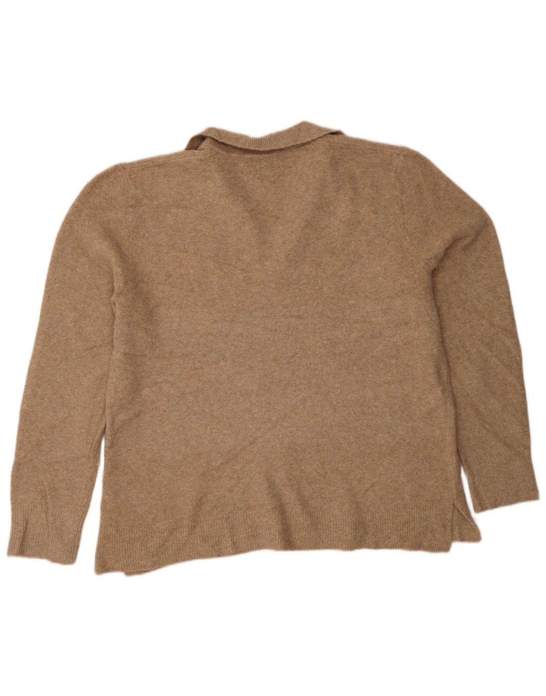 J. CREW Damski sweter oversize z golfem UK 16, duży brązowy