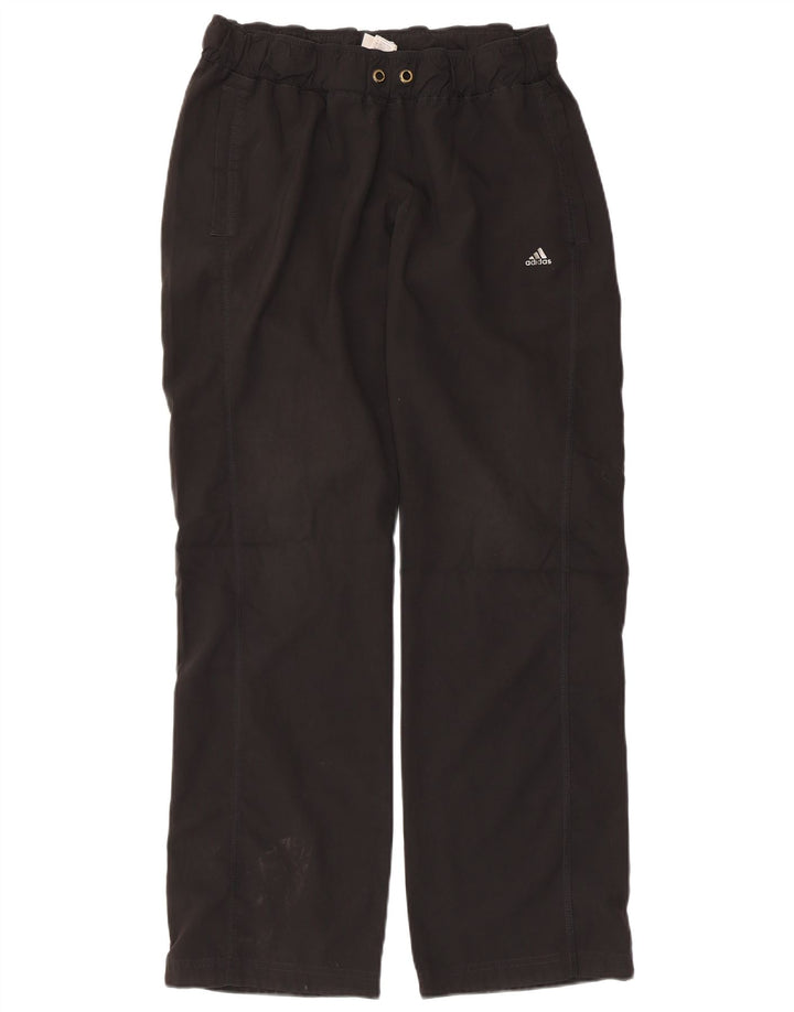Damskie spodnie wiatrówkowe Adidas UK 14 Średni czarny poliester