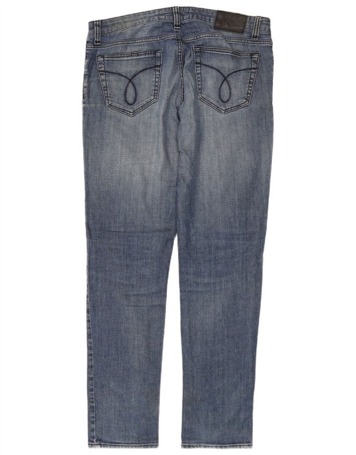Męskie dżinsy Calvin Klein W34 L34 Niebieskie bawełniane