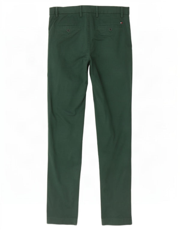 Męskie spodnie Chino Slim Tommy Hilfiger W32 L32 Zielona bawełna