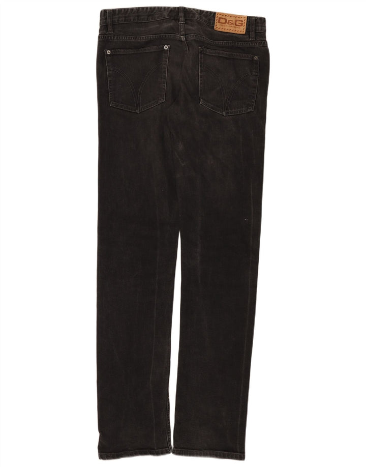 DOLCE & GABBANA Męskie jeansy slim W34 L35 Czarne