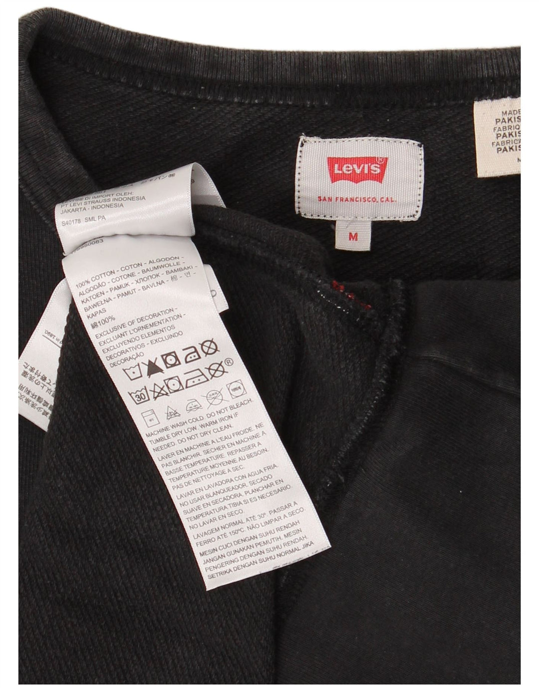 Męska bluza z grafiką Levi's, średnioszara, bawełniana