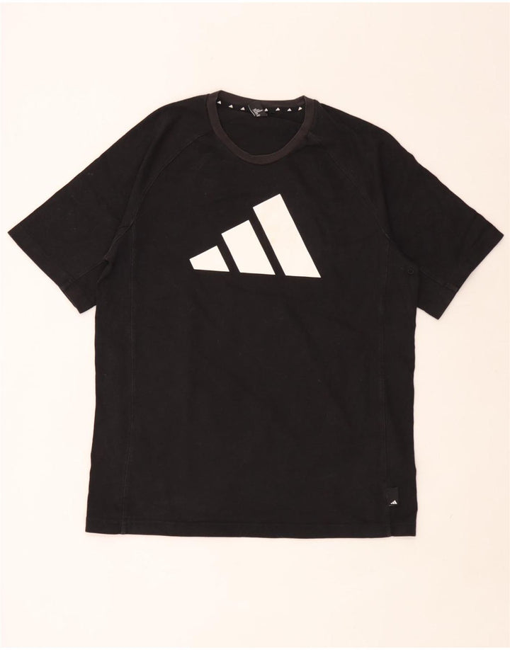 Męska koszulka graficzna Adidas Top Medium Black