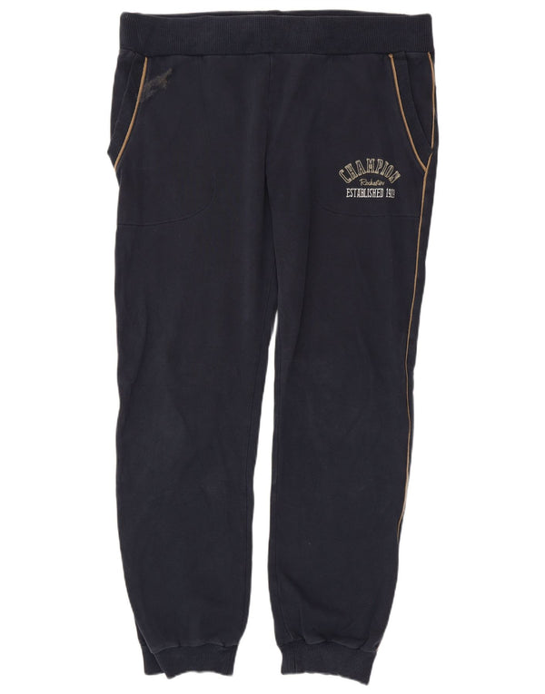 Męskie spodnie dresowe Champion Graphic Joggers XL, granatowe, bawełniane
