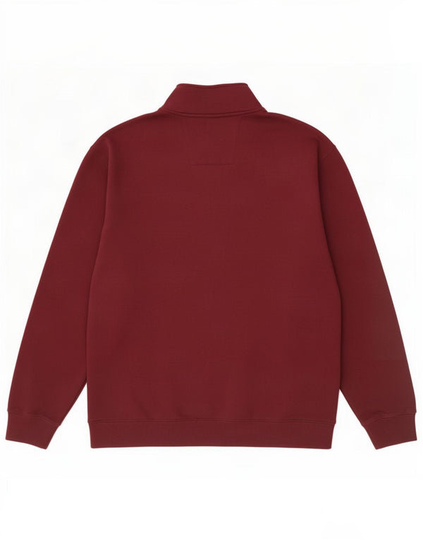 Męski sweter Nautica z zamkiem błyskawicznym, 2XL, bordowa bawełna