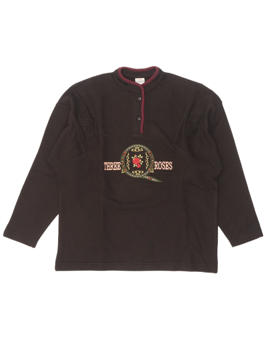 Damska bluza oversize Campagnolo z grafiką, UK 16, duża czarna