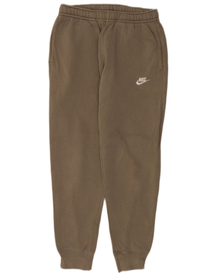 Męskie spodnie dresowe Nike, joggery, małe, bawełniane w kolorze khaki
