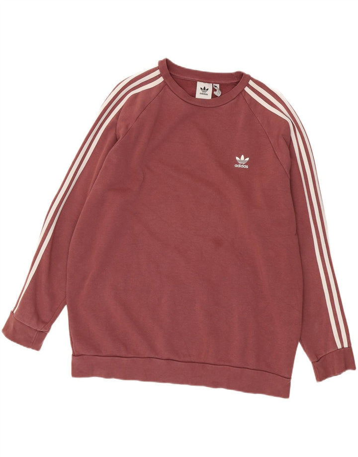 Adidas Męska Bluza Sweter XL Bordowa Bawełna