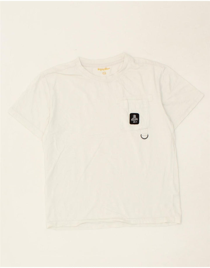 REFRIGIWEAR Boys T-Shirt Top 11-12 Years White Cotton Vintage Refrigiwear and Second-Hand Refrigiwear from Messina Hembry 