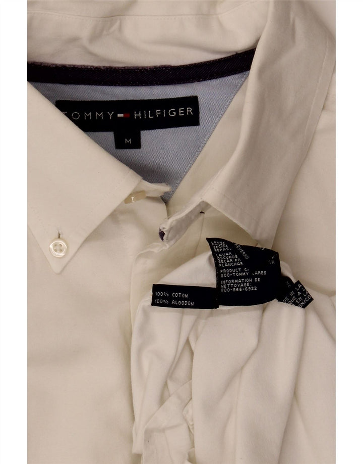 Koszula męska Tommy Hilfiger, średnia biała bawełna