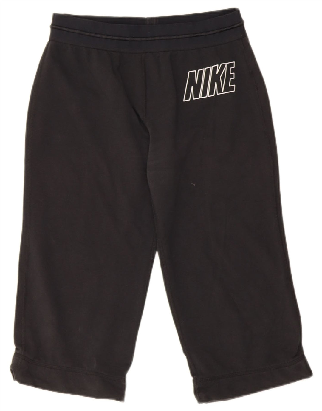 Damskie spodnie dresowe Nike Dri Fit Graphic Capri UK 12, średnie czarne