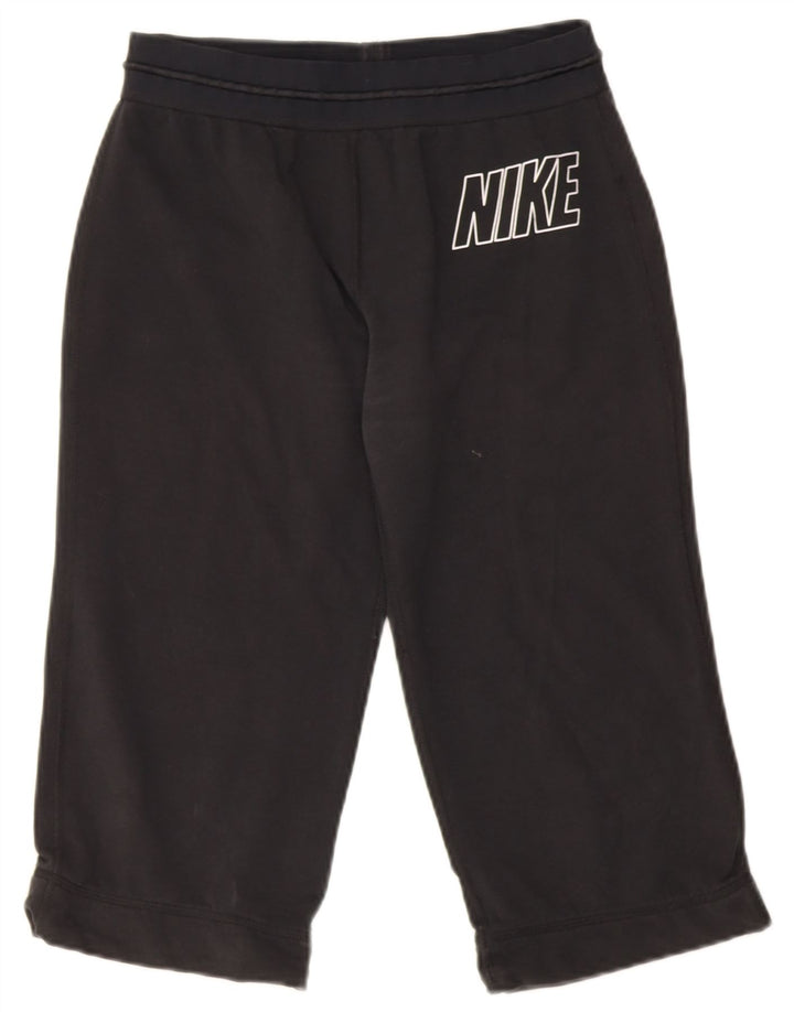 Damskie spodnie dresowe Nike Dri Fit Graphic Capri UK 12, średnie czarne