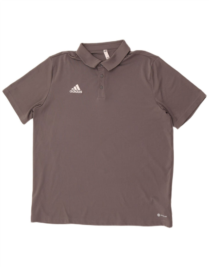 Męska koszulka polo Adidas Aeroready XL, szary poliester
